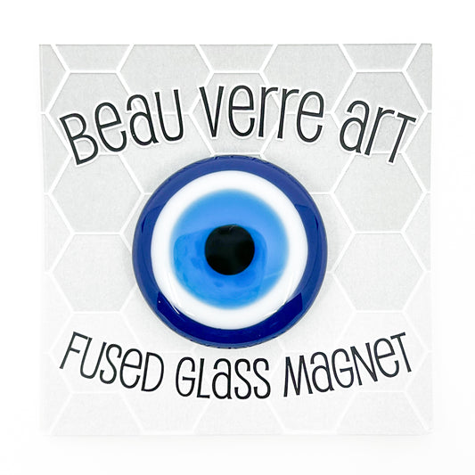 BeauVerre Fused Glass Evil Eye Needle Minder