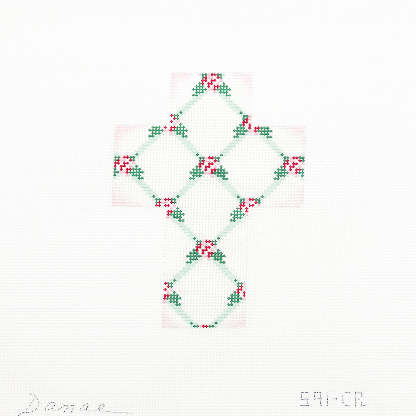 Pink Floral Cross