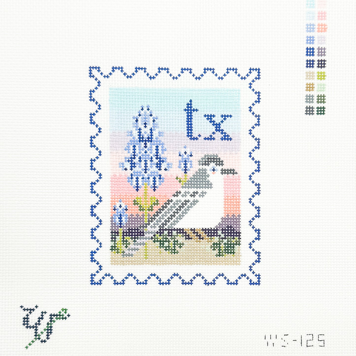 Texas Stamp with Stitch Guide *