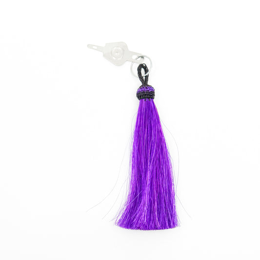 Horse Hair Tassel Needle Threader - Purple