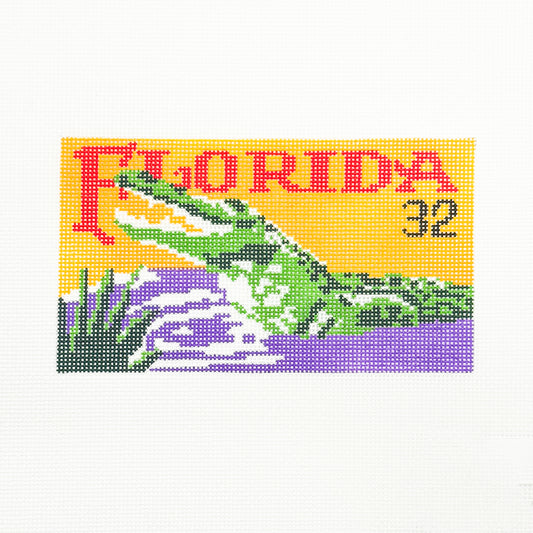 Florida Stamp with Alligator (18 mesh)