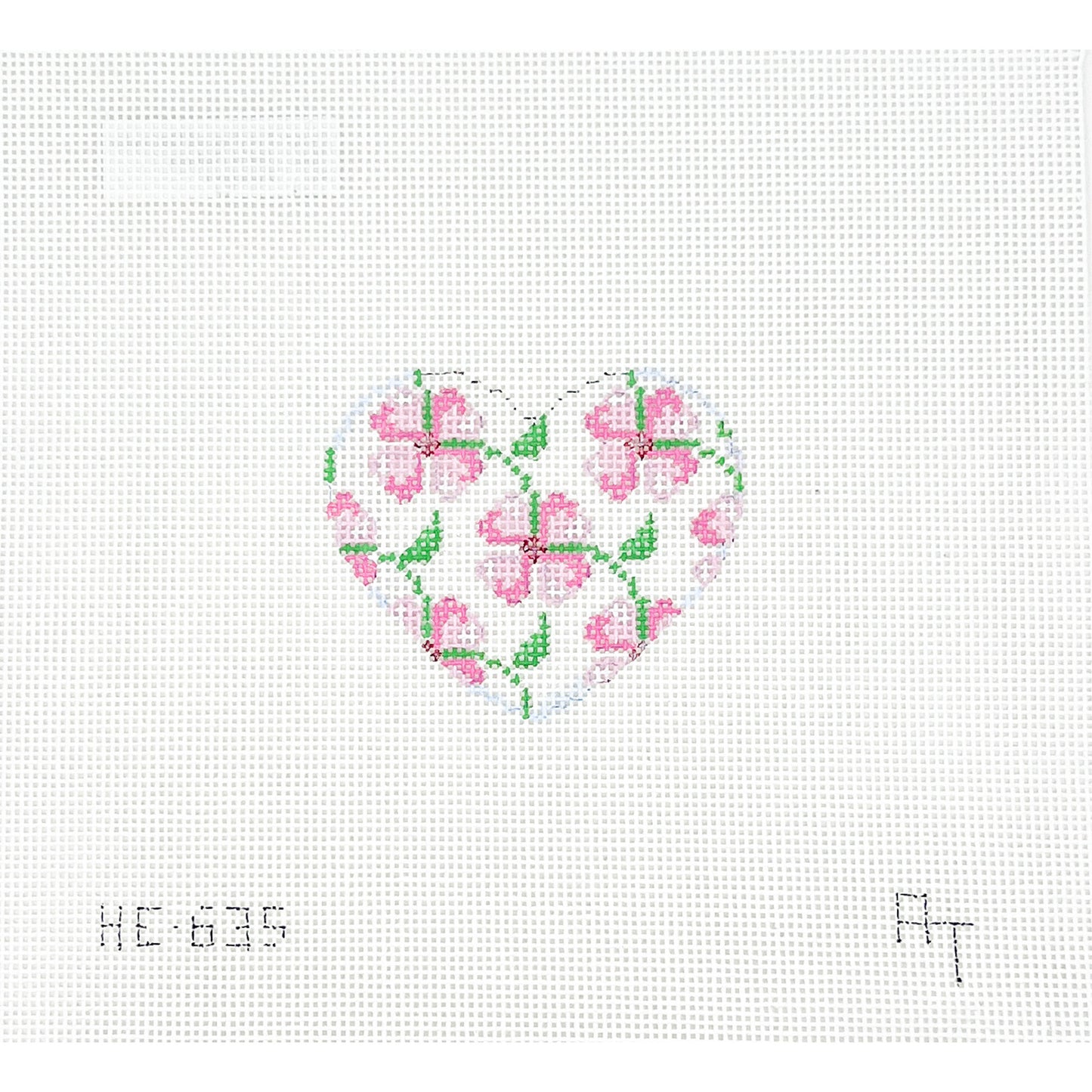 Pink Floral Mini Heart