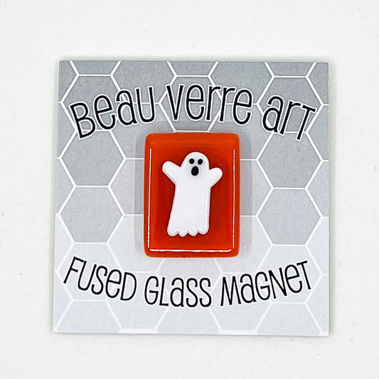 Ghost with Big Arms Fused Glass Needle Minder