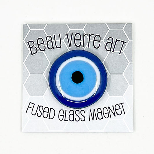 BeauVerre Fused Glass Evil Eye Needle Minder