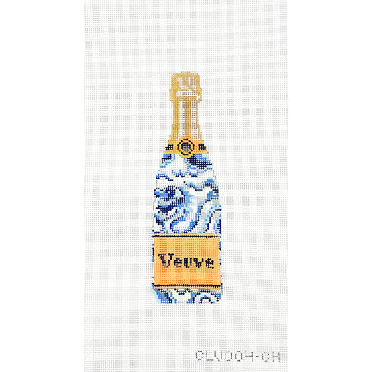 Veuve Bottle Chinoiserie Blue