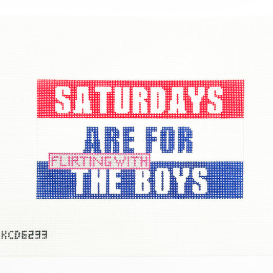 Saturdays are for the Boys Acrylic Purse Insert