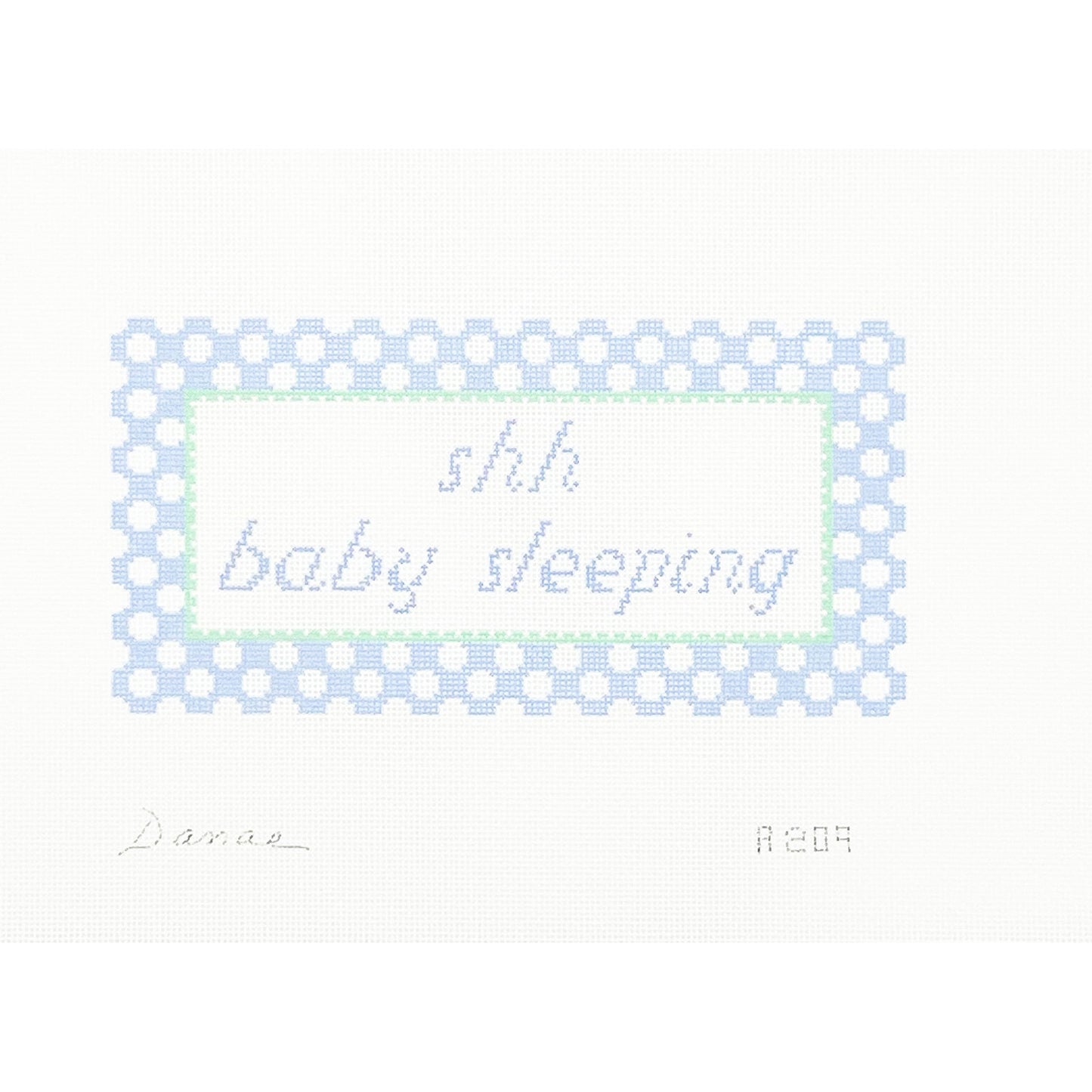 Shhh Baby Sleeping Blue