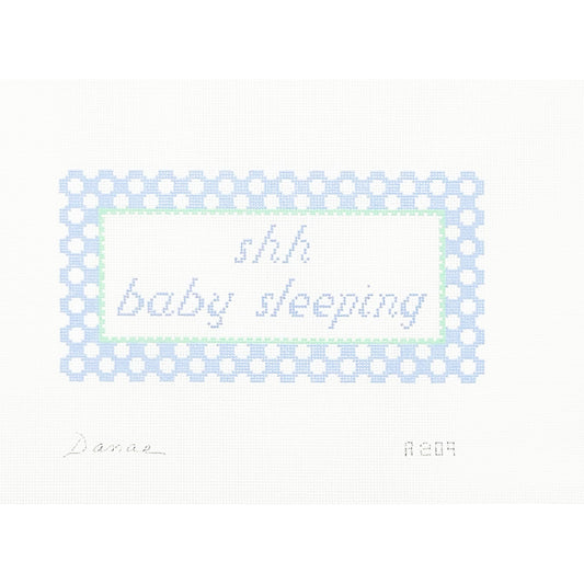 Shhh Baby Sleeping Blue