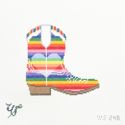 Rainbow Cowboy Boot *