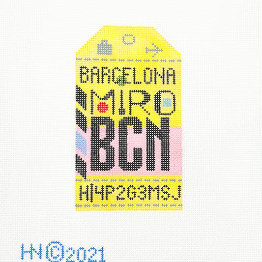 Barcelona BCN Travel Tag