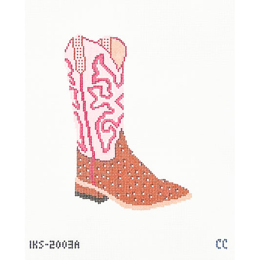 Pink Cowboy Boot - Small