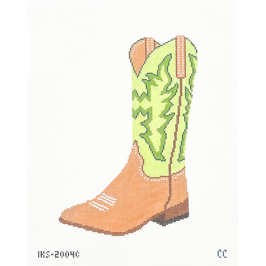 Green Cowboy Boot - Large