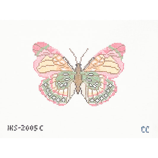 Pink Green Butterfly Ornament