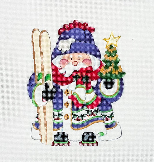 Squatty Santa with Skis