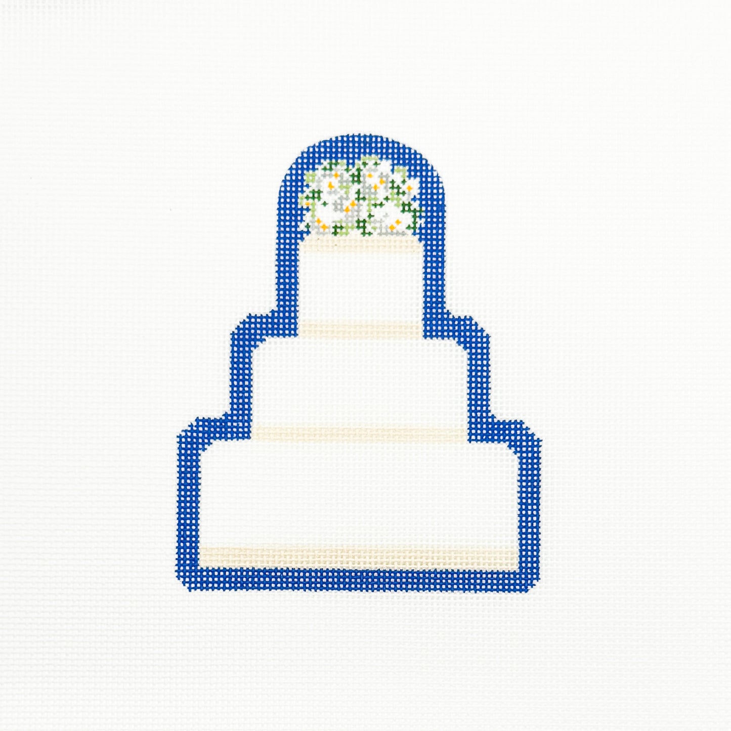 Wedding Cake w/ Navy Background