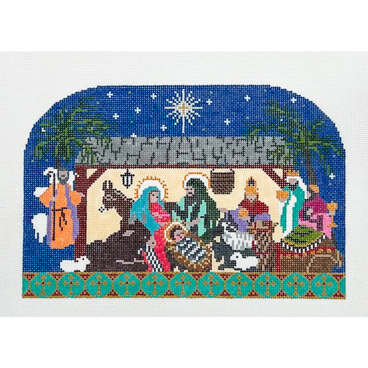 Christ is Christmas Manger Scene - 18 mesh