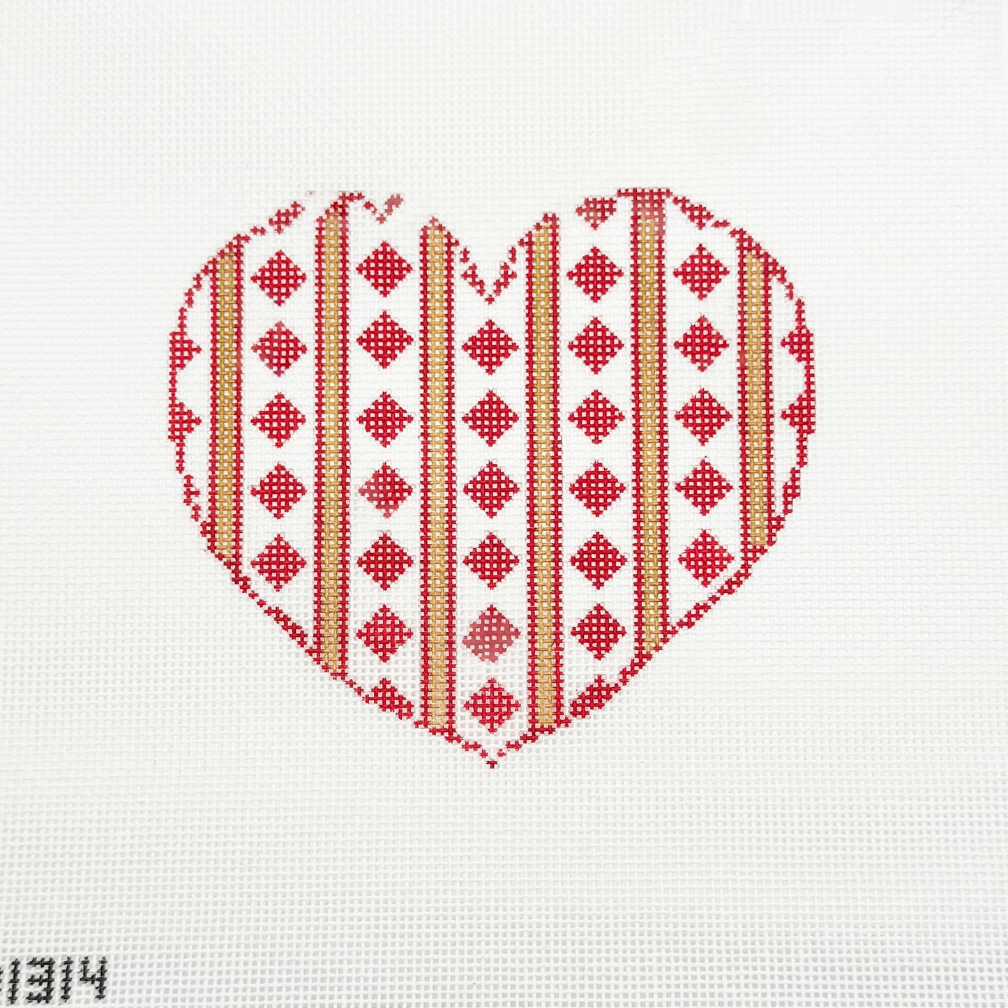 Heart with Red Diamonds