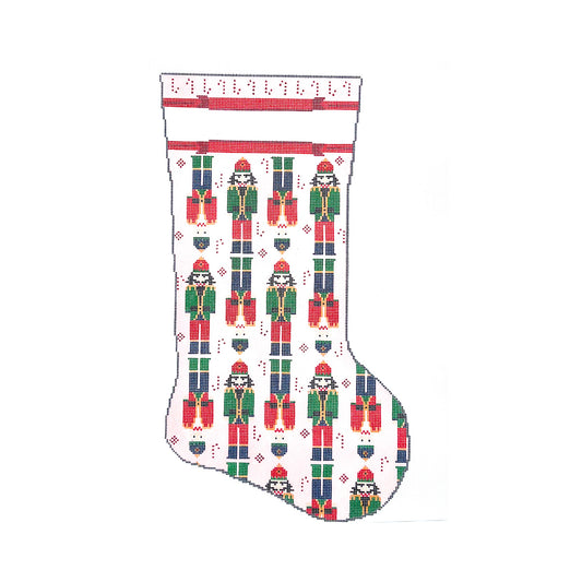 Nutcrackers on Pink Stocking