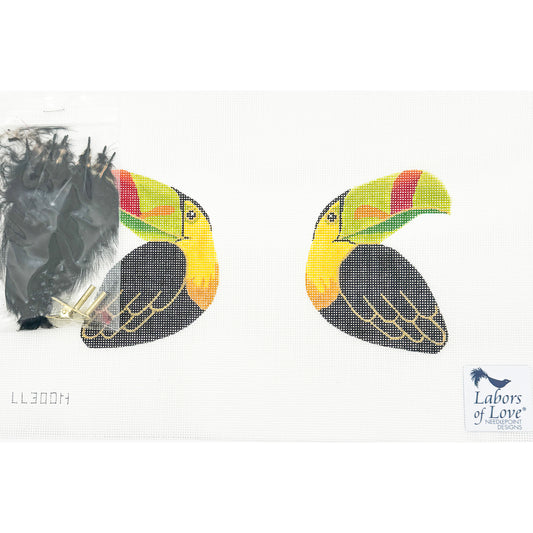 Toucan Bird Clip-On (two sided)