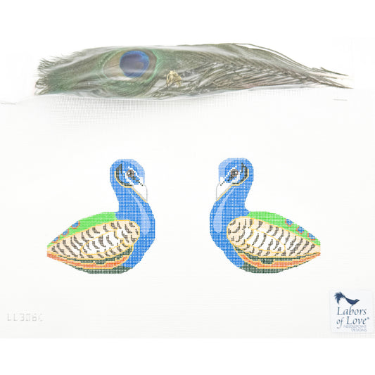 Peacock Clip-On (two sided)
