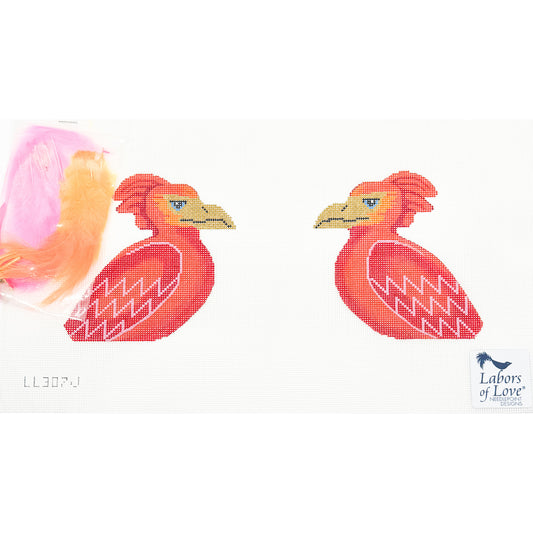 Phoenix Bird Clip-On (two sided)