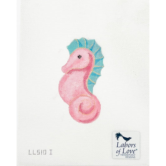 Seahorse in Pink and Green