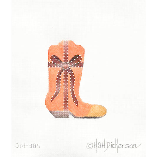 H Orange Mini Cowgirl Boot