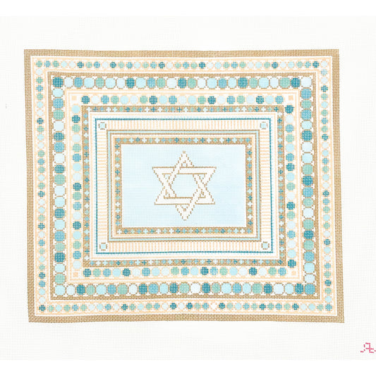 Turquoise China Challah Cover