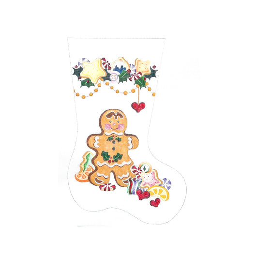 Gingerbread Girl with Cookies and Candy Midsize Stocking