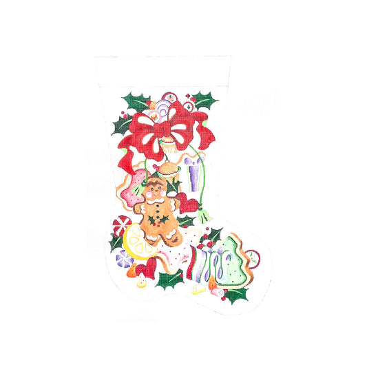 Gingerbread Girl with Cookies and Candy Midsize Stocking