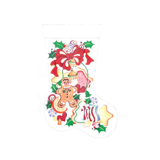 Gingerbread Boy with Cookies and Candy Midsize Stocking