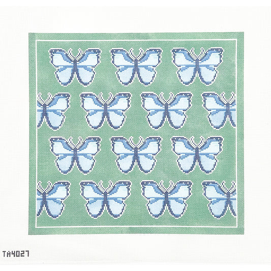 Blue Morfo Butterfly Pillow