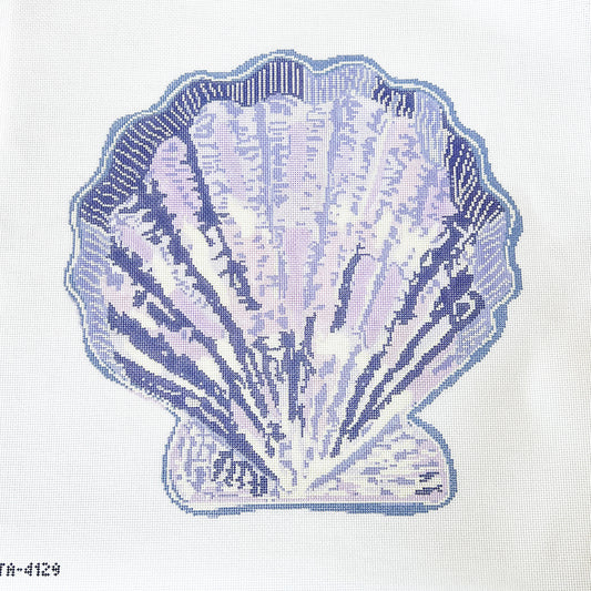 Large Scallop Shell in Lavender