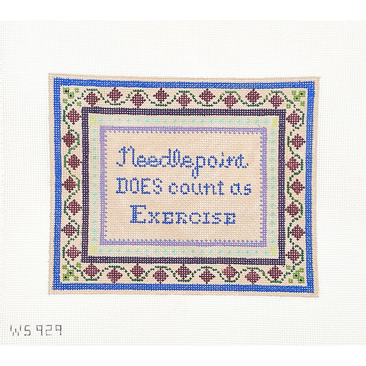 Needlepoint Does Count as Exercise